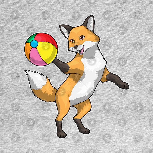 Fox Beach ball by Markus Schnabel